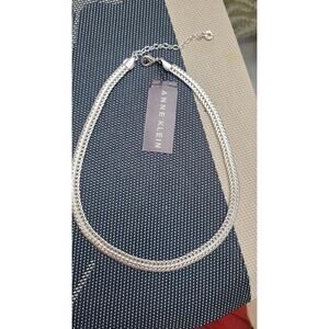 Anne Klein Classics Gold-Tone Flat Chain Necklace